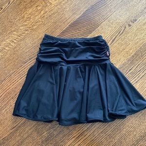 Black ballroom dance skirt